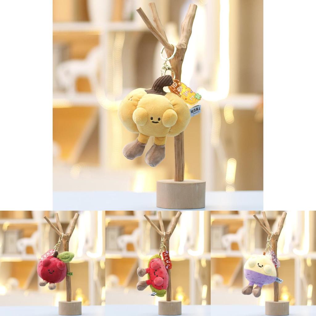 Watermelon Plush Toy Gift For Girls Soft Short Pile Cartoon Backpack Charm