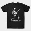 Asian Size Cotton Unisex Tshirt Print T-shirt Skeleton Plays Rock N Roll T-shirt No-Cut Print Regular Fit