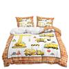 Three-Piece Construction Vehicle Excavator Quilt Cover Bedding Two-Piece Digital Printing