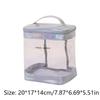 Trendy Laser Transparent Makeup Bag Portable Minimalist Handbag Travel Cosmetic Pouch Waterproof PVC Clear Toiletry Bags