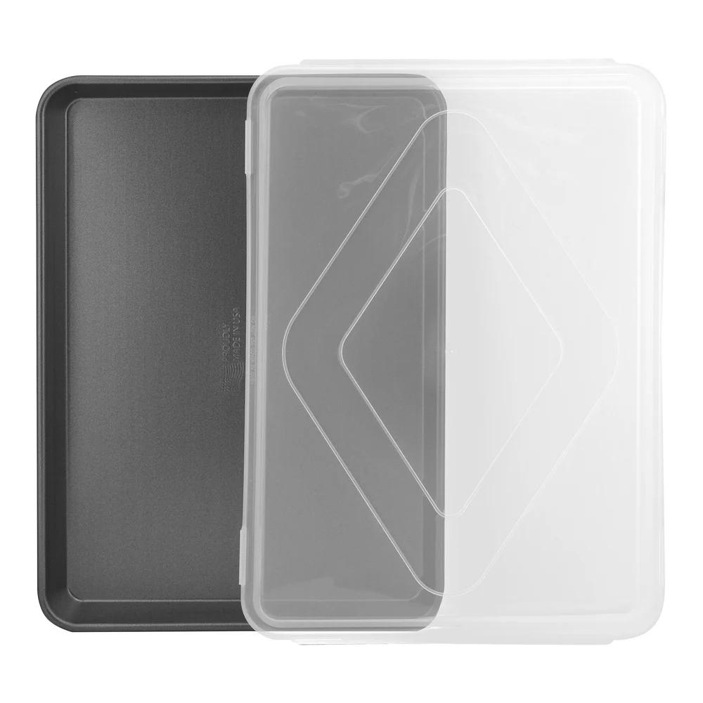 Nonstick Half Sheet Pan with BPA Free Lid Heavy Duty Baking and Roasting Pan Durable Steel Easy Cleanup Anti-Warp Design