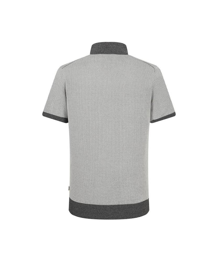 Dagseusyeocheu Cotton Blend Jacquard Texture Collared Knit_Dms1Swts105G1
