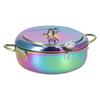 Stainless Steel Fryer with Thermometer 3.2L Non Stick   Frying Pot Kitchen Cookware Accessory