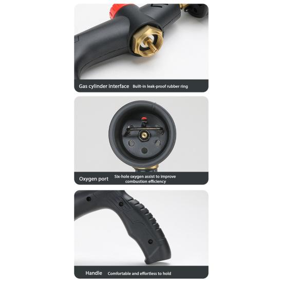 Yousheng Propane Torch with Safety Lock Adjustable Flame Bonfire Torch for Outdoor BBQ And Weed Burning Charcoal Igniter (No Tank)