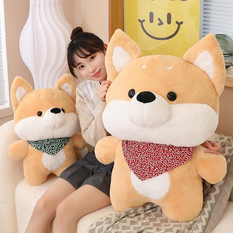 Kawaii Dog Plush Toy Stuffed Animal Pillow Husky Shiba Inu Dog Plush Birthday Gift Lovely Plushie Dolls