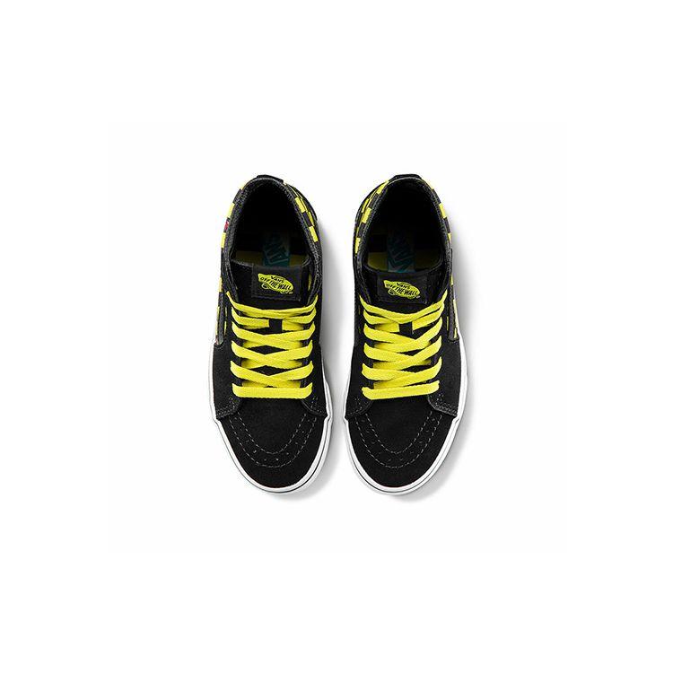 Где Уолдо? x Vans Sk8-Hi Детские Odlaw Детские Кроссовки Черный Ярко-желтый Настоящий белый VN0A4BUW4UE