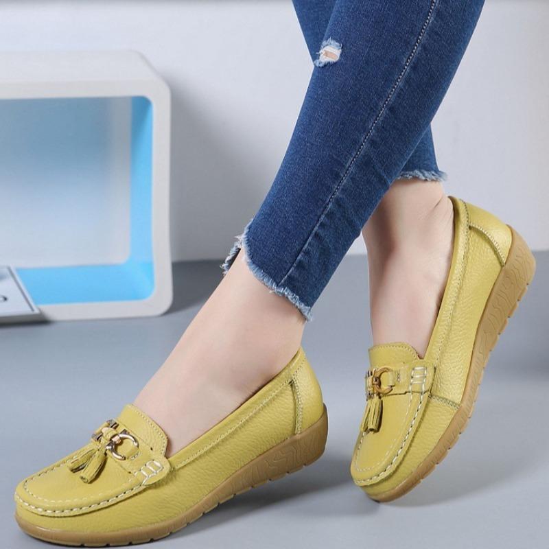 Fashion Shoes for Women in The Summer of 2025 Nurse Shoes,women's Casual Flat Heeled Soft Soled Single Shoes,loafers Zapatos De Mujer