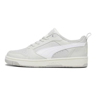 Rebound V6 Low Ash Grey White Unisex Sneakers Sedate-Grey Warm-White 392328-10