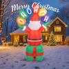 5.91FT With LED Light Inflatable Santa Claus Yard Decorations Toy Xmas Home Yard Party Supplies Christmas Holiday Gifts Ornament