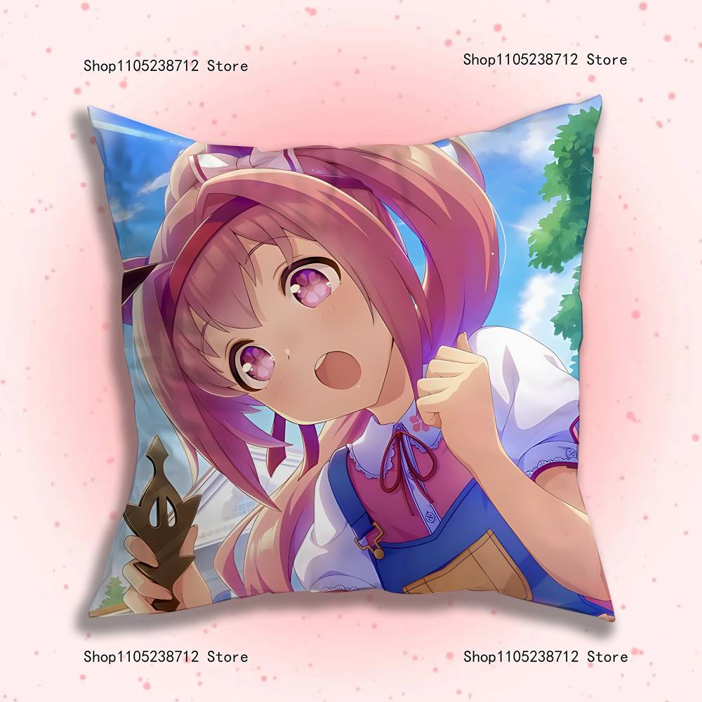 Haru Urara U-Umamusume Anime Kissenbezug Staubmilbenfreier Kissenbezug Unsichtbarer Reißverschluss Seidiger Kurzflor Sofakissenbezug