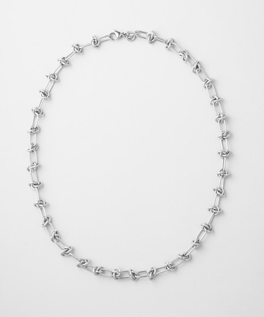 Maz Steel Knot Chain Necklace