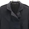 GUCCI Made in Italy Wool Blend Striped Pattern Jacket 38 black Women Used