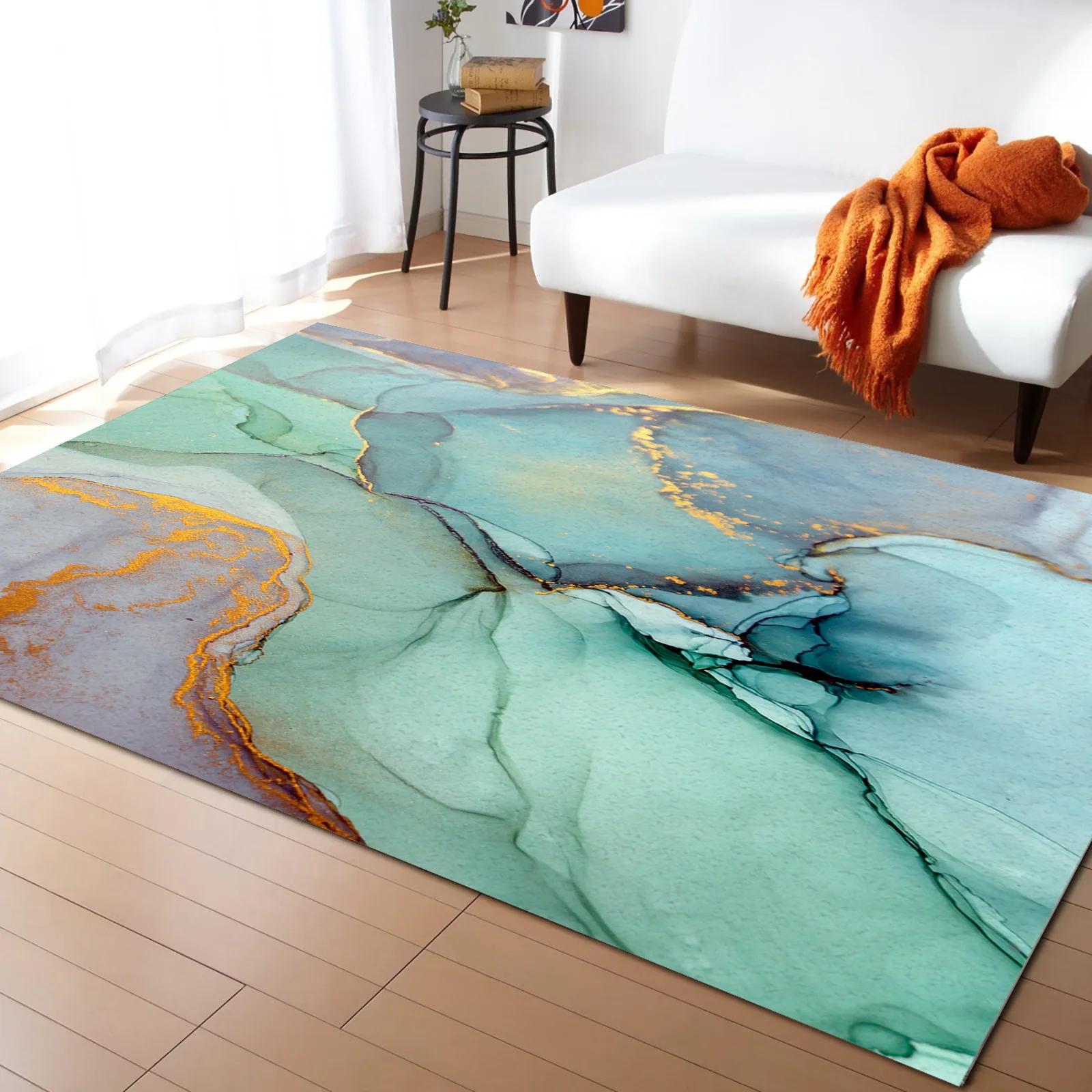 

Marble Agate Pattern Carpet for Living Room Home Decoration Large Geometric Hall Rugs Sofa Table Bedside Anti-slip Floor Mats 40x60cm 16x24 inch