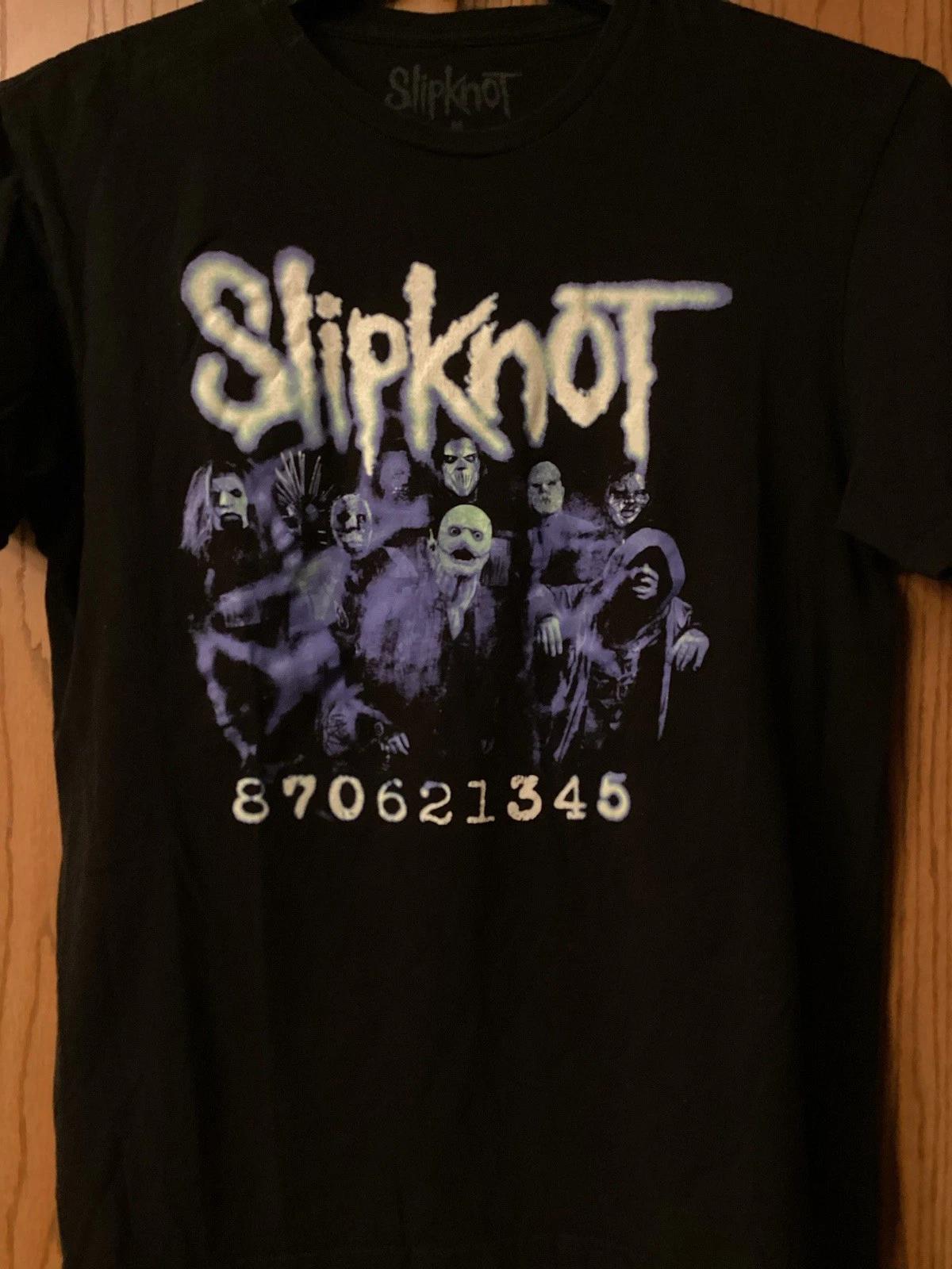 Slipknot- 870621345 - Black Shirt - 2 Sided - Graphic - 2022 - M S