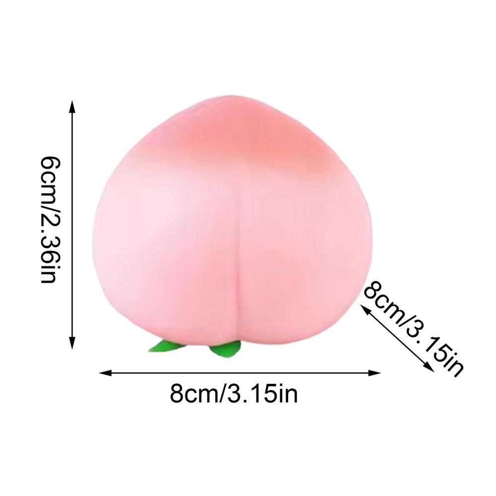 Peach Shaped Stress Balls Peach Soft Slow Toy Rising Anti Stress Decompress Kawaii Kids Toys Stress Reliever For Birthday Gift