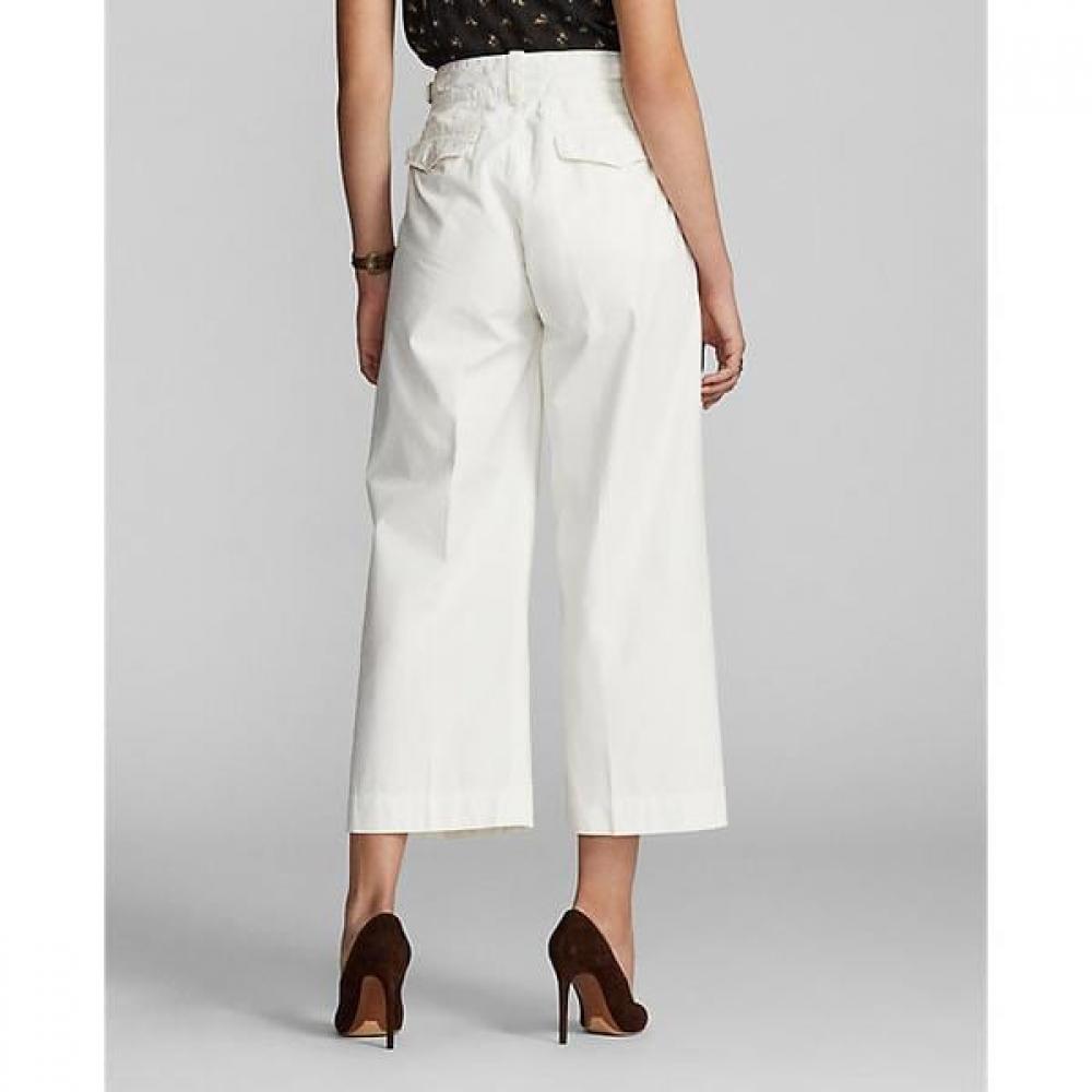 Double Rl Crop Poplin Wide Leg Pants Wmrrpntnm420004100 