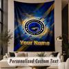 Custom Text Tapestry Parramatta Eels Print Wall Tapestry Indoor Living Room Wall Decor
