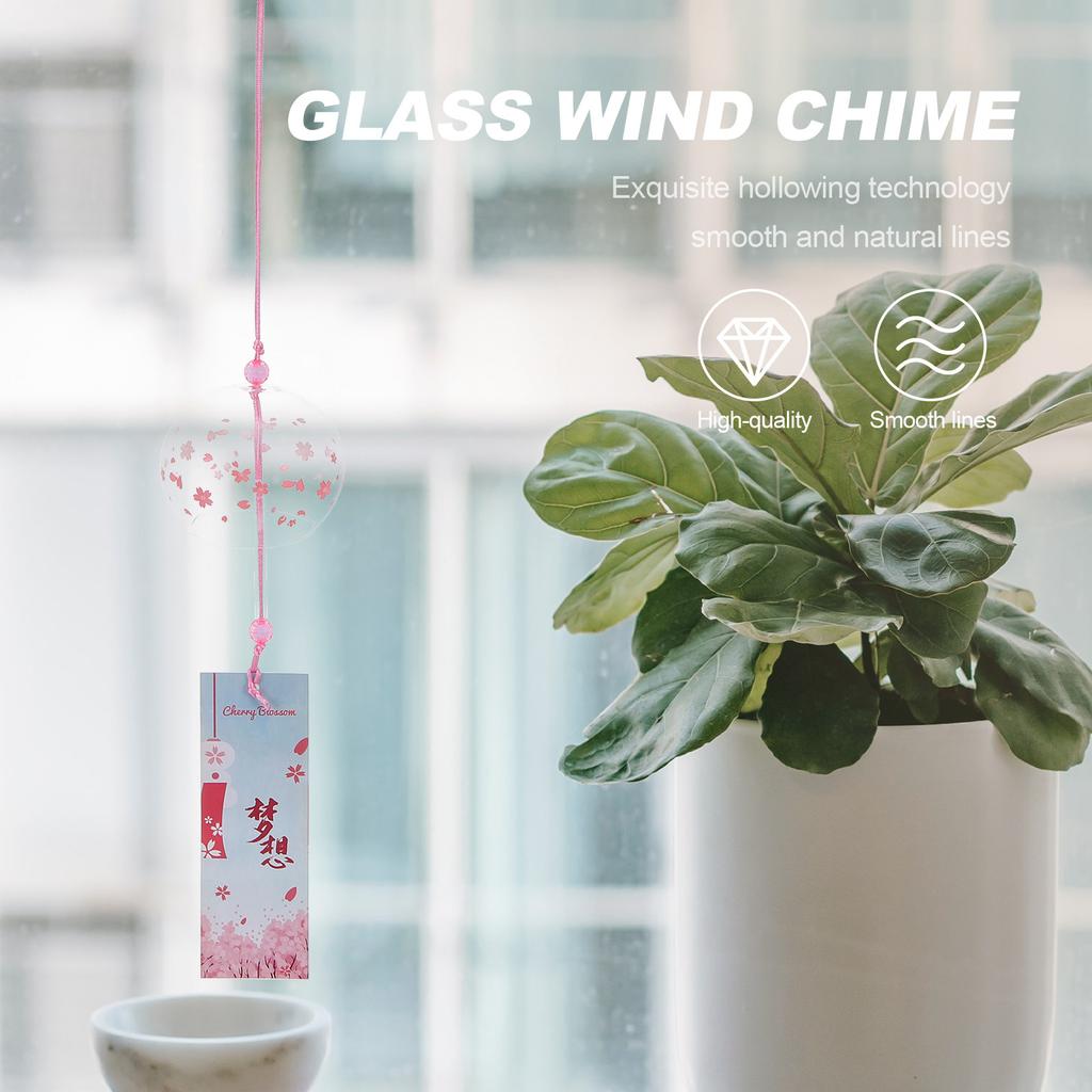Glocken Windspiele Anhänger Niedlich Japanische Glasornamente Hängende Dekoration Japanische Windspiele Japanisch Außenbereich