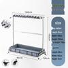Stainless Steel Floor-Standing Mop Rack with Draining Shelf and Free Shipping
