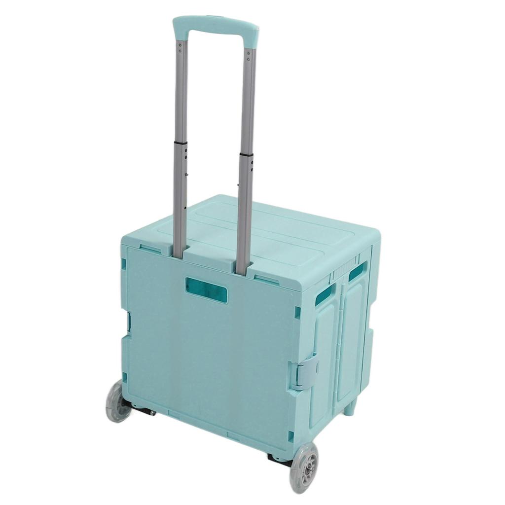 Carrello a Rotelle Pieghevole Facile da Riporre Forte Capacità di Carico Multifunzionale Pieghevole Portatile