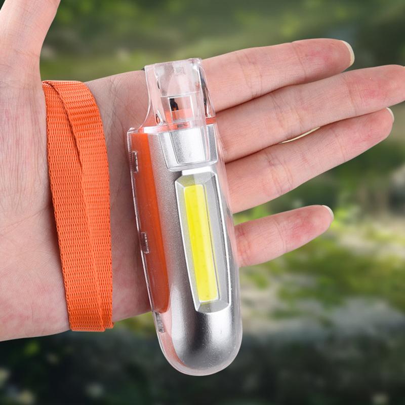 Outdoor Camping Survival Whistle Rescue Whistle With Led Light Charging Mini Flashlight 3-speed Adjustment Emergency Torch