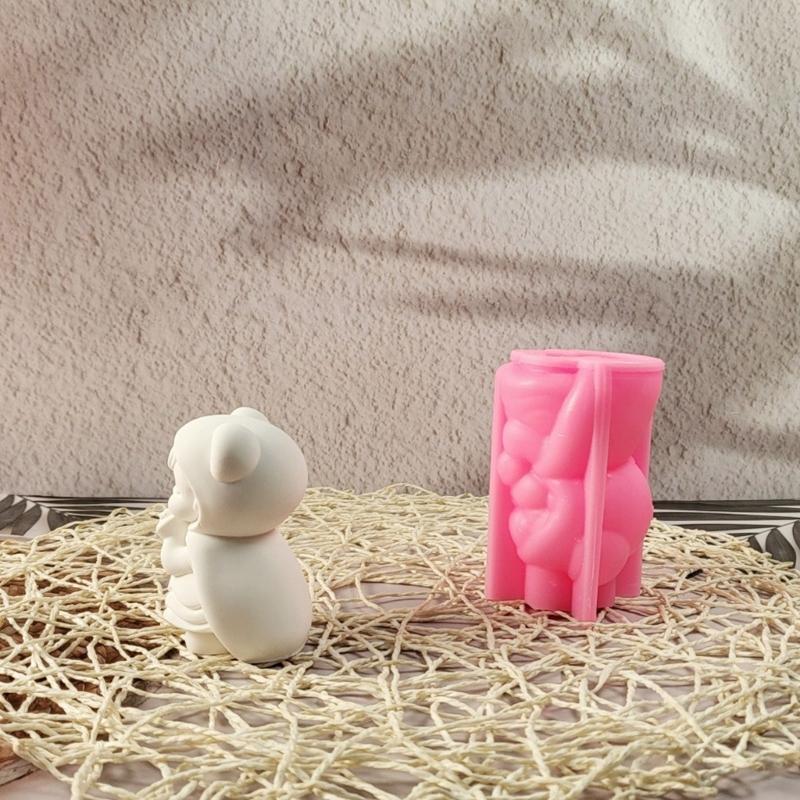 Little Girl Statue Silicone Mold for Epoxy Resin Candle Soap Making Fondant Silicone Molds for Chocolate Candy Baking