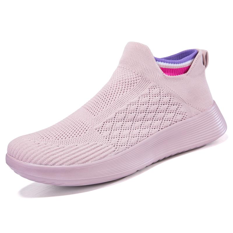 Fashion Men Mesh Casual Sports Shoes Breathable Slip-on Sneakers Lightweight Running Shoes for Walking Jogging Fitness Exercise Women