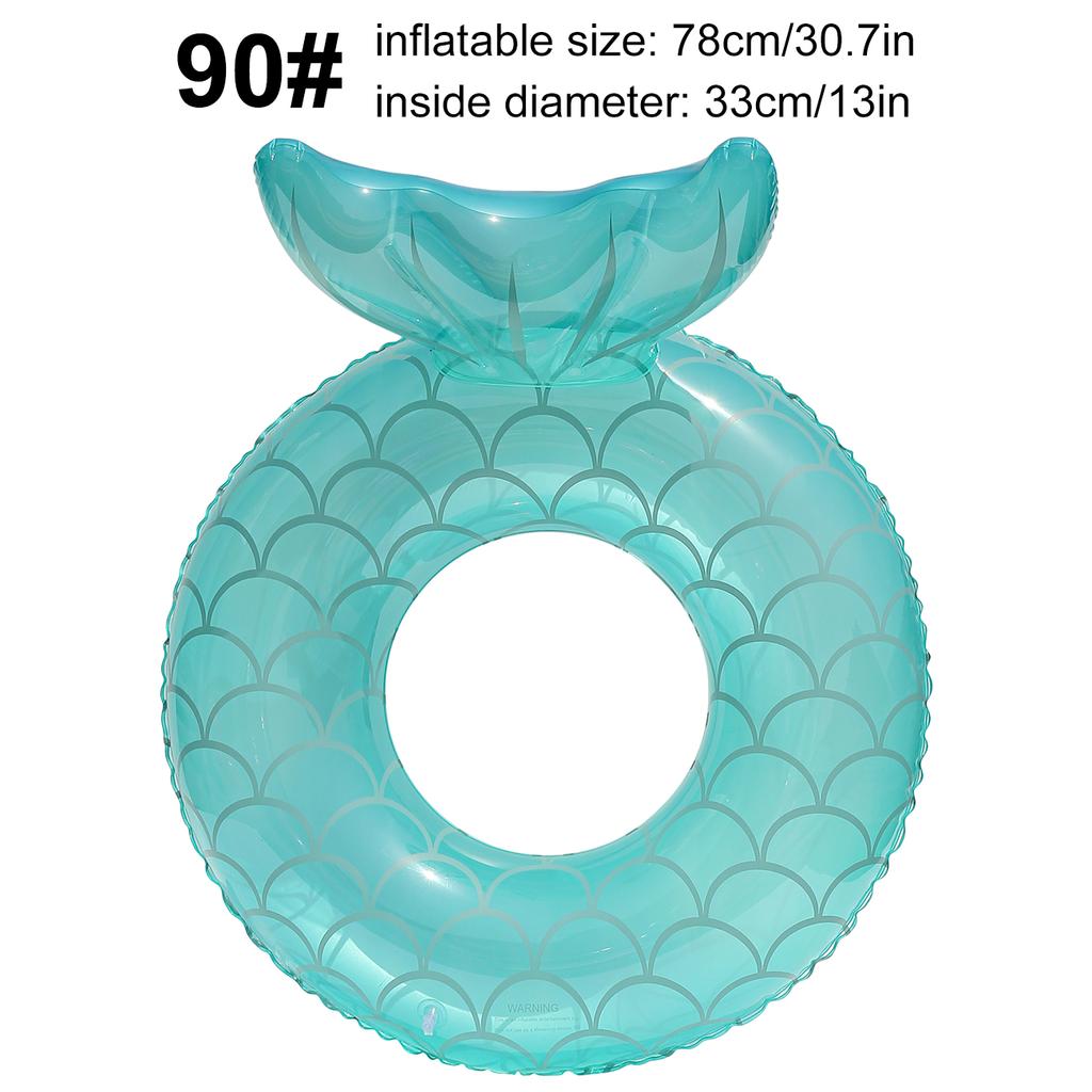 1PC Mermaid Tail Swim Ring, Cute and Fun Pool Float, Outdoor Pool and Beach Float, Party Float