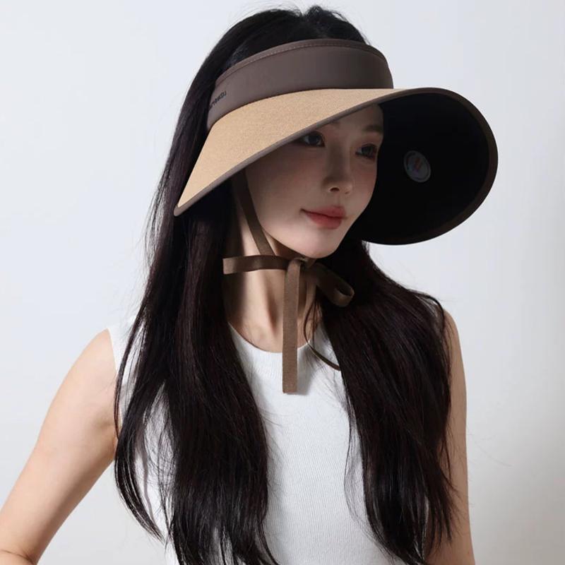 Summer Outdoor Wide Brim Sun Hat Foldable Portable Bucket Hat Women’s Fashion for Beach and Travel