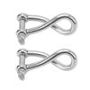 6mm Stainless Steel Swivels Bolt Shackle Suitable for Sailing Rigging Boating Lifting Applications Industrial Marine Use
