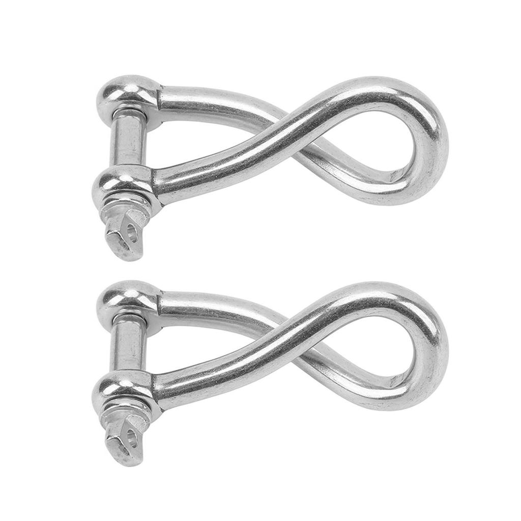6mm Stainless Steel Swivels Bolt Shackle Suitable for Sailing Rigging Boating Lifting Applications Industrial Marine Use