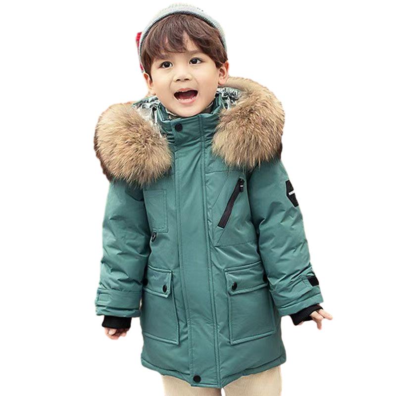 8-17 Years Kids Winter Warm Hooded Coat