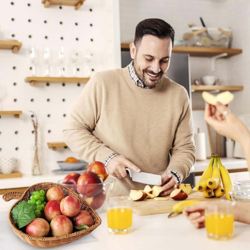 Woven Bread Baskets Fruit Baskets Storage Baskets Vegetable Baskets Snacks Storage Baskets for Vegetables and Snacks