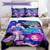 K Pop Demon Hunters Customize your name Bedding Set Breathable Duvet Cover with Pillowcases Home Decoration Birthday Gift