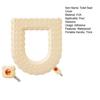 Capa de assento de vaso sanitário com alça portátil adesivo grosso EVA à prova d'água quatro estações universal aromaterapia adesivo de vaso sanitário suprimentos de banheiro