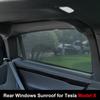 Tetto in Vetro Lucernario Parasole Per Tesla Model X Rete Parasole Anteriore Posteriore Tetto Apribile Tenda Rete Ombreggiante Accessori Decorativi per Auto