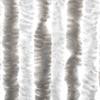Fly Screen Curtain Light Grey and White 100 X 200 Cm Chenille