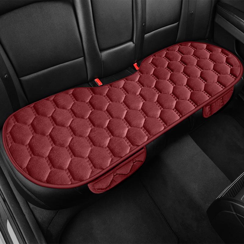 Winter Warmth Thicken Auto Seat Cushion Universal For All Seasons Fleece Anti-Slip Backrest Pad Comfortable And Breathable