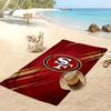 Asciugamano da Spiaggia Stampa San Francisco 49ers Morbido Portatile Asciugatura Rapida?Asciugamano Asciutto Per Piscina Vacanza Estiva Sport all'Aperto