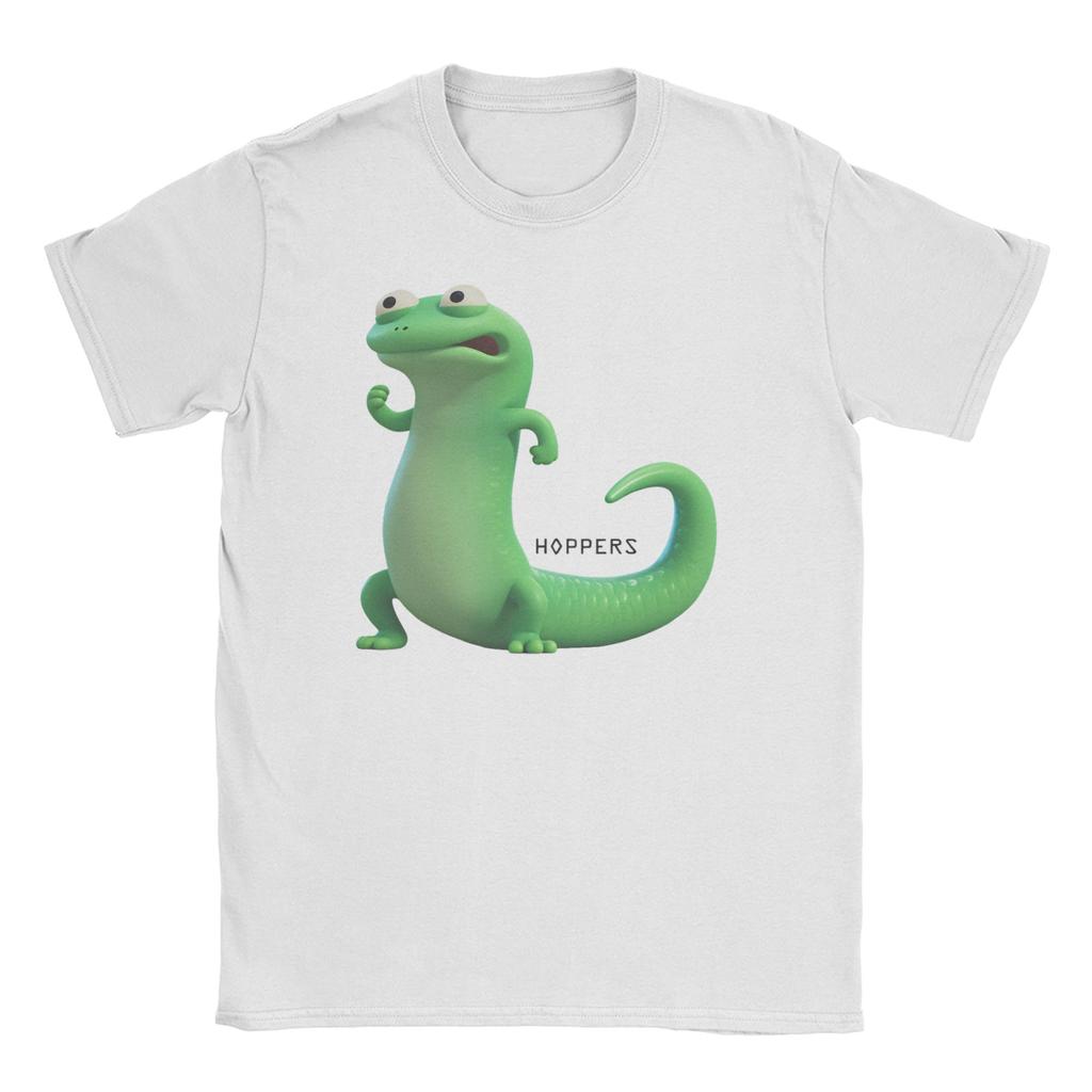 Men Women's Lizard Yelling Funny Meme Hoppers T Shirt 100% Cotton Clothing Funny Short Sleeve Crew Neck Tees Birthday T-Shirts