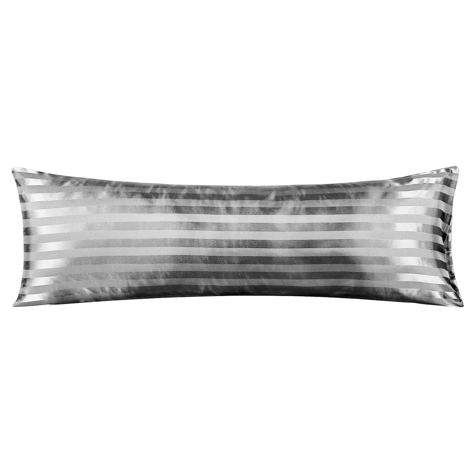 

20x54 inch Couple Double Pillow Case Satin Pillow Cases Solid Color Long Lovers Wedding Pillowcases