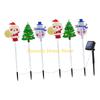 F26C Pack of 6 Solar Christmas Lights with Auto Dusk Sensor Providing Easy Operations for Various Outdoor Celebration