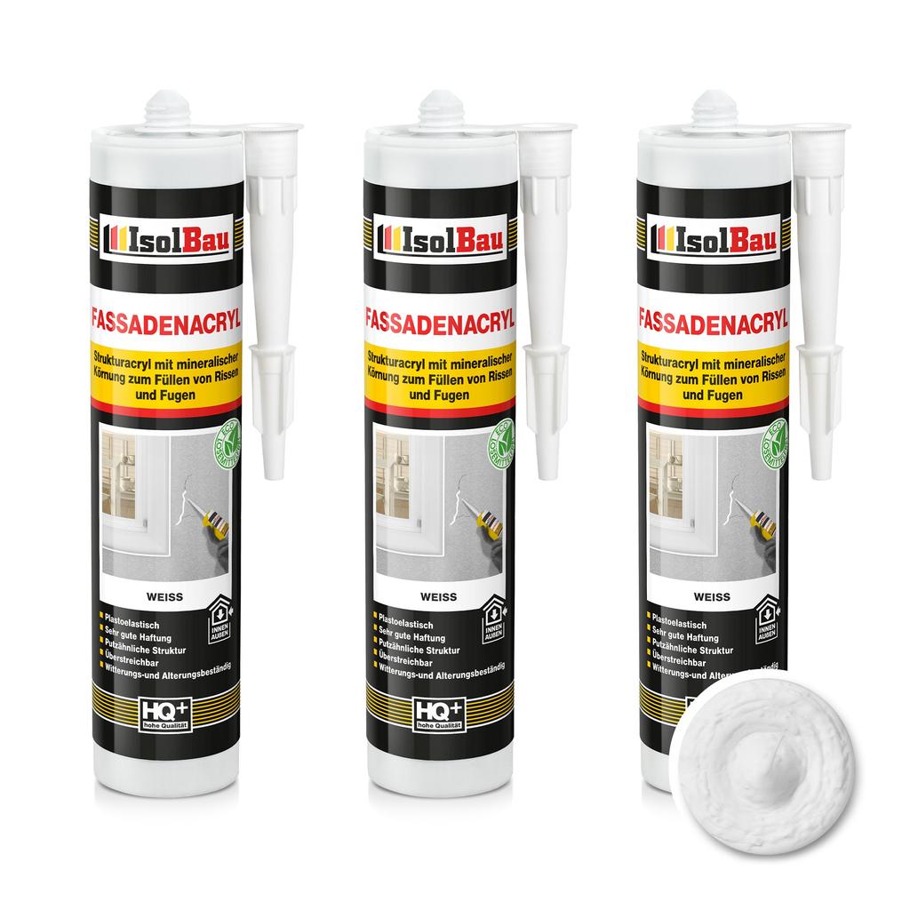 IsolBau Facade Acrylic White Fassadenacryl 3 x 300