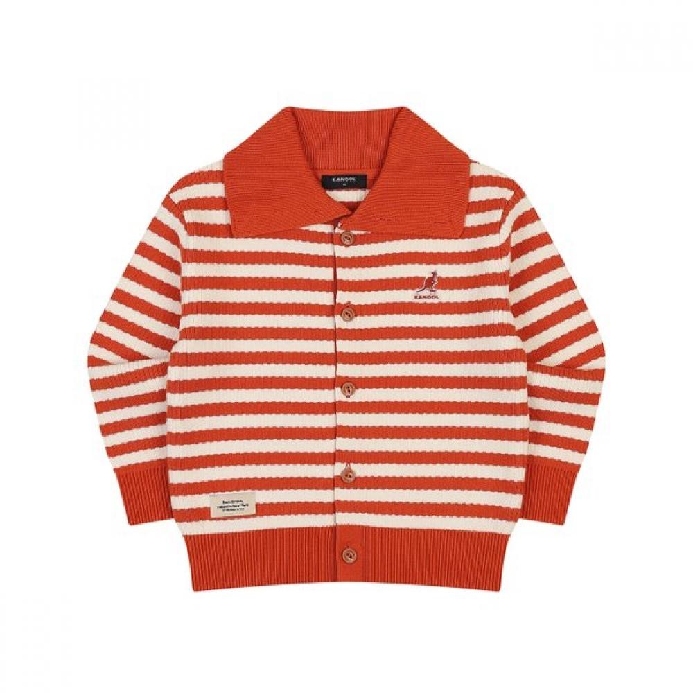 Kangol Kids Stripe Collar CaRdigan Orange Rd 0103 oranges/110