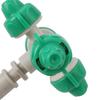 5 set Kryss 0,5 mm Munstycke Atomiserande Dimmunstycke Trädgård Gård Bevattning Växthus Fuktning Kylning Landskapsarkitektur Sprinkler