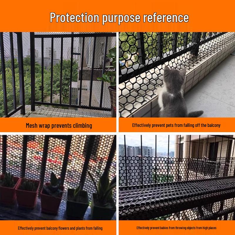 Bezpečnostní síť pro kočky: Síť proti zlodějům a pro bezpečnost proti pádu na balkon a okno