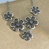 Punk Jewelry Bohemian Necklace Choker Style Patchwork Necklace Flower Pendant Necklace  Girl