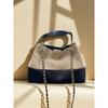 Cross-border new Xiaoxiangfeng large diamond chain bag retro color matching stray tote bag commuter shoulder messenger bag