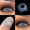 FUNSACHY 2Pcs Colored Contacts Lenses Beauty Fashion Health Soft Natural Contacts Lens Eye Color Makeup Yearly Cosmetics Pupils