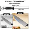 Carbon Steel Knife Sharpener 10 Inch Kitchen Knife Honing Rod Sharpening Stone Portable Knife Sharpener Rod for Kitchen Gadgets